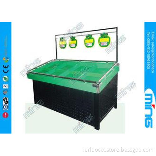 Supermarket Vegetable And Fruit Retail Display Rack Stand